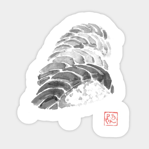 4 sushis Sticker by pechane